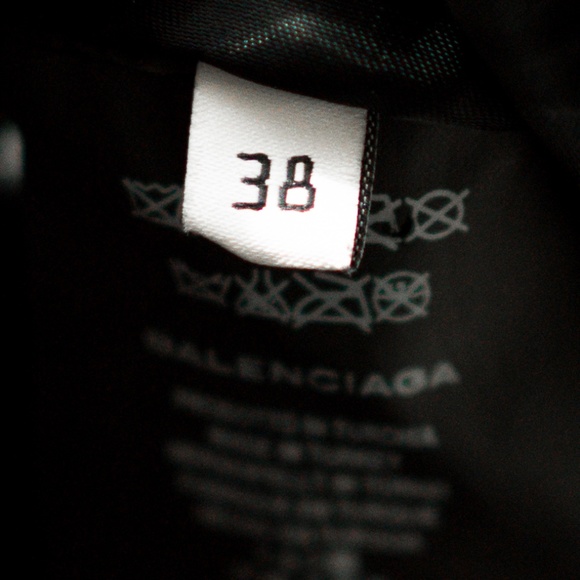 BALENCIAGA Leather Track Trouser Pant, Black, 38 FR / 6 US 100% Authentic - Picture 7 of 17